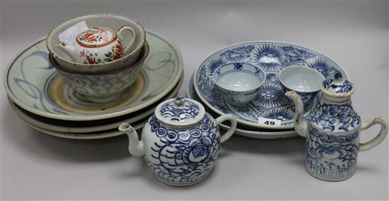 A collection of Chinese Cargo wares